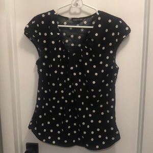 Express polka-dotted top